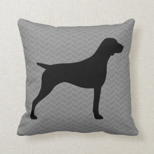 German Shorthaired Pointer Silhouette Cushion