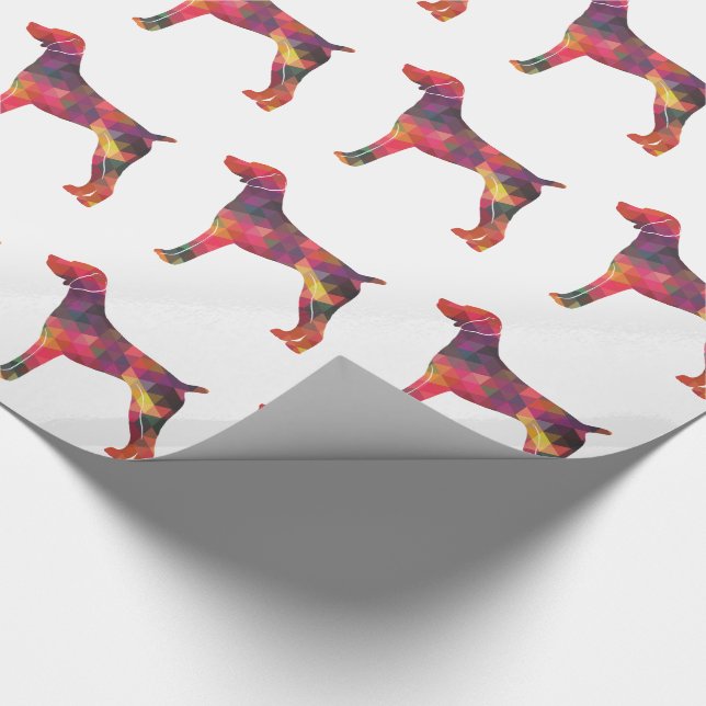 German Shorthaired Pointer Silhouette multi Wrapping Paper (Corner)
