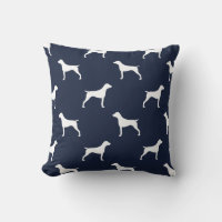 German Shorthaired Pointer Silhouettes Blue
