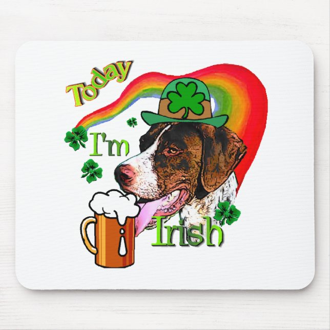German Shorthaired Pointer St Pattys Mouse Pad (Front)