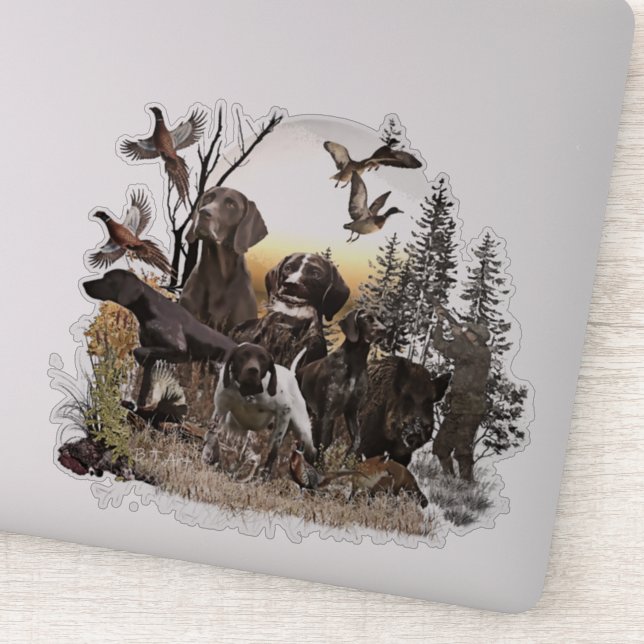 German Shorthaired Pointer    Sticker (Detail)