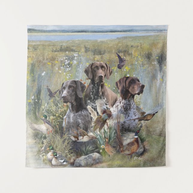 German Shorthaired Pointer  Tapestry (Front)