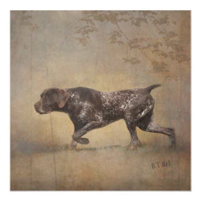 German Shorthaired Pointer Tapestry Poster Acrylic (Front)
