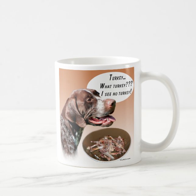 German Shorthaired Pointer Turkey Coffee Mug (Right)