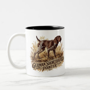 German Shorthaired Pointer Two-Tone Coffee Mug