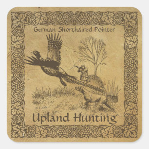 German Shorthaired Pointer, Upland Hunting Square Sticker