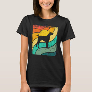 German Shorthaired Pointer Vintage Sunset Mum Dad T-Shirt