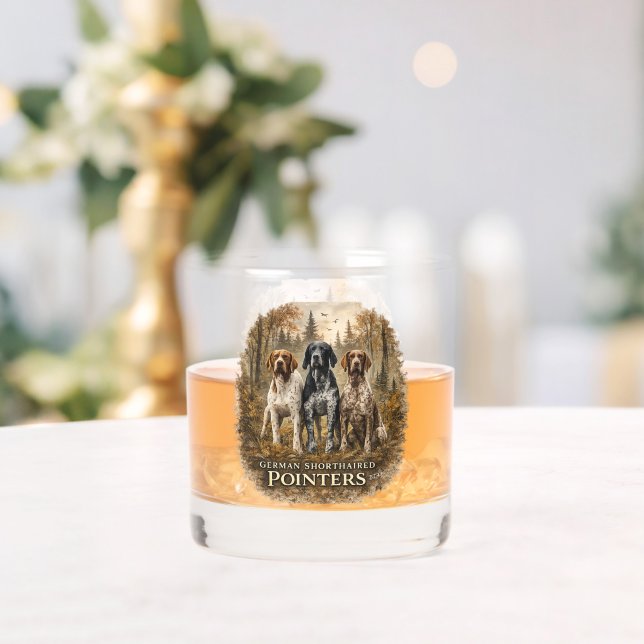 German Shorthaired Pointer  Whiskey Glass (Insitu (Wedding))