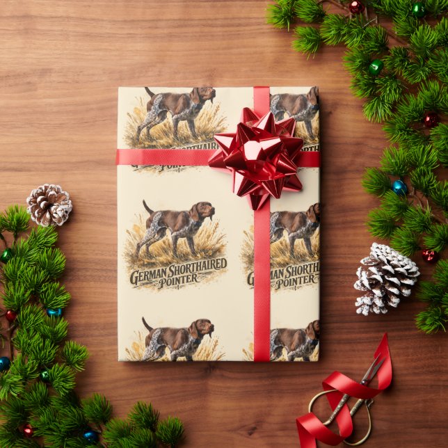 German Shorthaired Pointer Wrapping Paper (Holiday Gift)