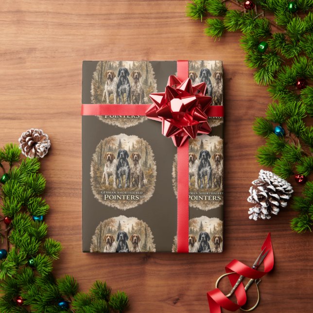 German Shorthaired Pointer  Wrapping Paper (Holiday Gift)