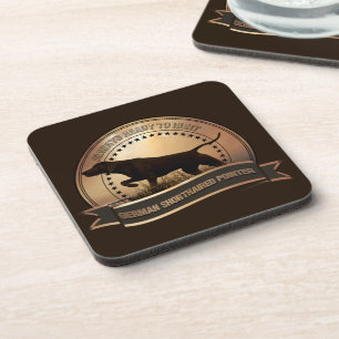 German Shorthaired Pointer, ZACHAR Tapestry Poster Coaster