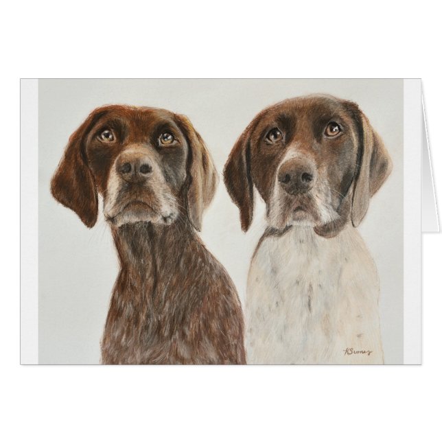 German Shorthaired Pointers (Front Horizontal)