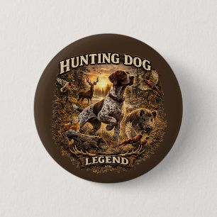 German Shorthaired Pointers  6 Cm Round Badge