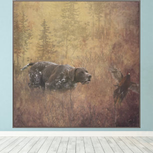 German Shorthaired Pointers Canvas Print