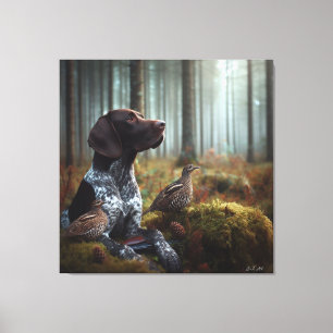 German Shorthaired Pointers Canvas Print