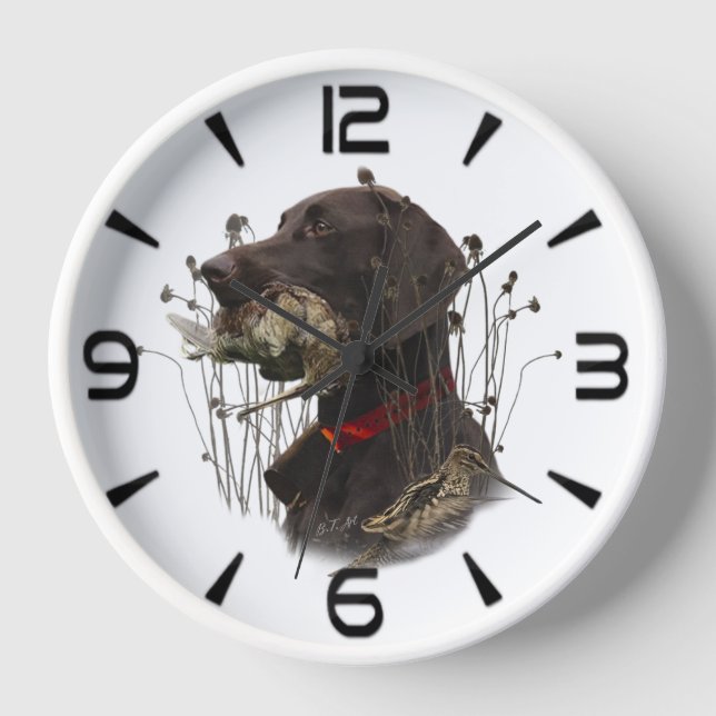 German Shorthaired Pointers Clock (Front)