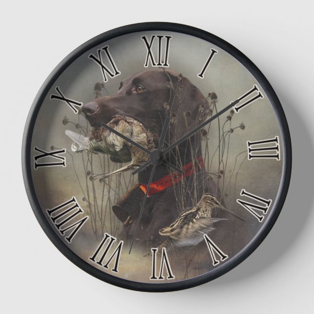 German Shorthaired Pointers Clock (Front)