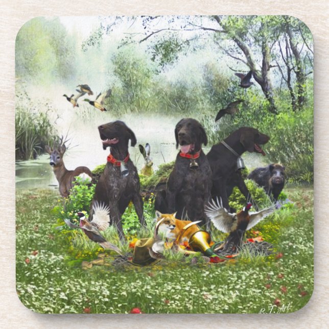 German Shorthaired Pointers Coaster (Front)