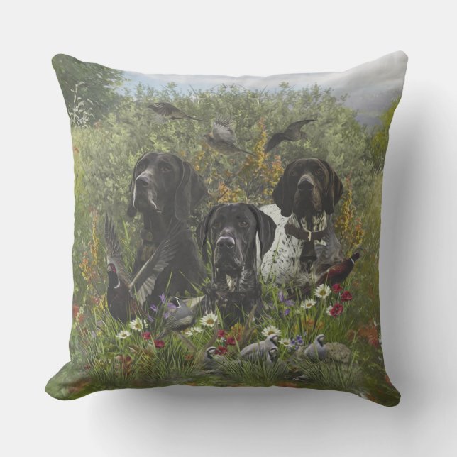 German Shorthaired Pointers   Cushion (Front)
