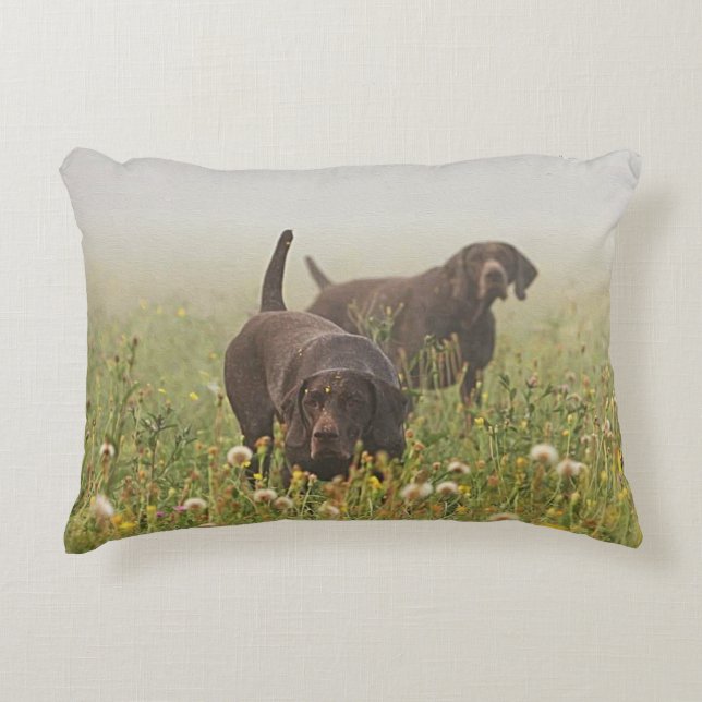 German Shorthaired Pointers  Decorative Cushion (Front)