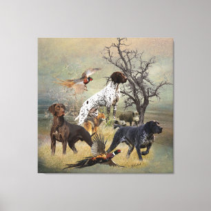 German Shorthaired Pointers (GSP) Canvas Print