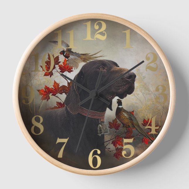 German Shorthaired Pointers (GSP)   Clock (Front)
