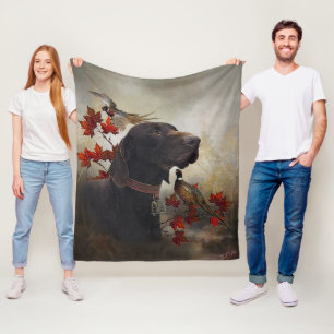 German Shorthaired Pointers (GSP) Fleece Blanket