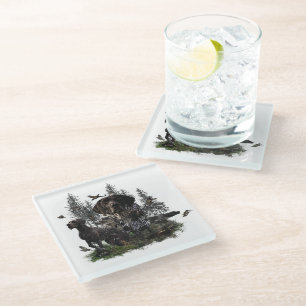 German Shorthaired Pointers (GSP)    Glass Coaster