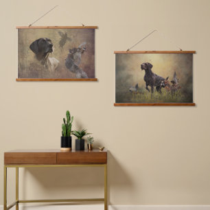 German Shorthaired Pointers (GSP) Hanging Tapestry