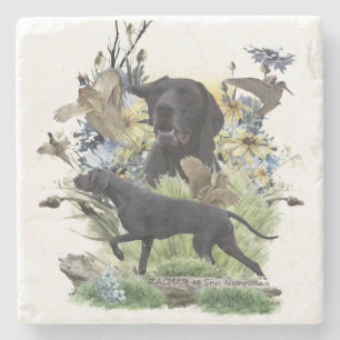 German Shorthaired Pointers (GSP)   Stone Coaster