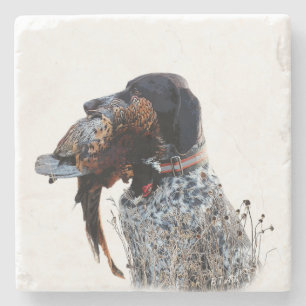 German Shorthaired Pointers (GSP)     Stone Coaster