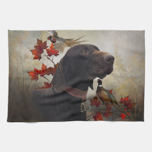 German Shorthaired Pointers (GSP)    Tea Towel
