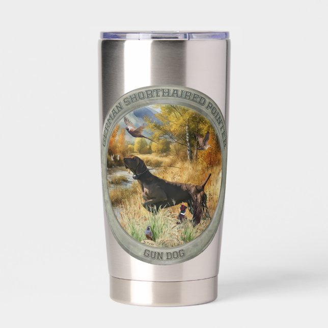 German Shorthaired Pointers  Insulated Tumbler (Front)