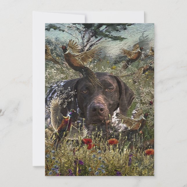 German Shorthaired Pointers Invitation (Front)