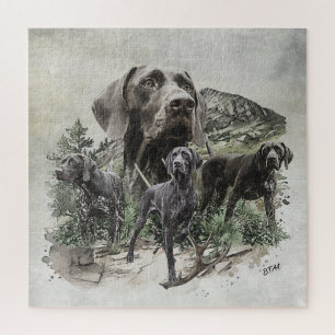 German Shorthaired Pointers  Jigsaw Puzzle