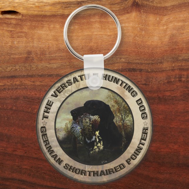 German Shorthaired Pointers   Key Ring (Front)
