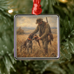 German Shorthaired Pointers  Metal Ornament