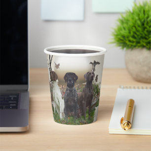 German Shorthaired Pointers  Paper Cups