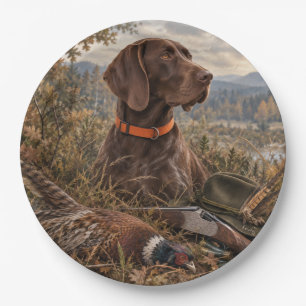 German Shorthaired Pointers  Paper Plate
