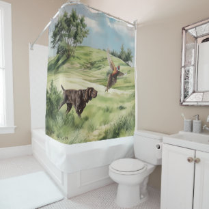 German Shorthaired Pointers  Shower Curtain