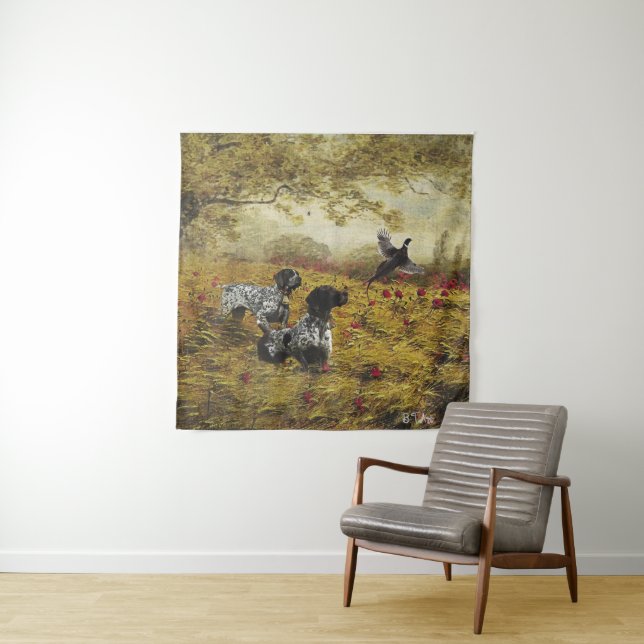 German Shorthaired Pointers Tapestry (In Situ)