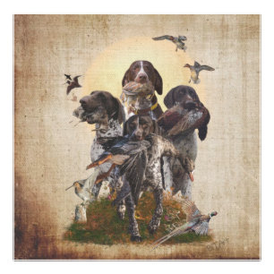 German Shorthaired Pointers  Tapestry Poster Canva
