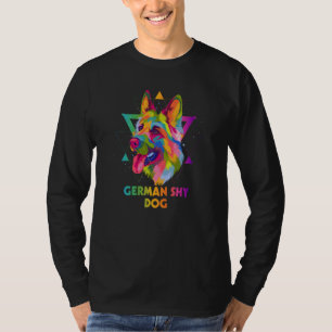 German Shy Dog German Shepherd Animal Pun Shepard T-Shirt