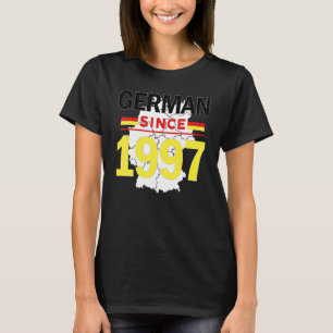 German Since 1997 Heritage Germay Flag Pride Veter T-Shirt