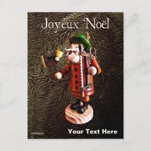 German "Smoker Man" Incense Burner - Christmas Postcard