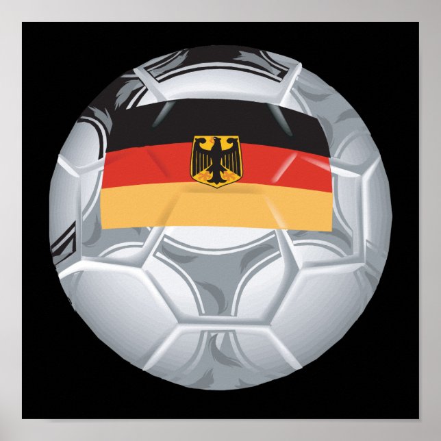 German Soccer Ball Poster (Front)