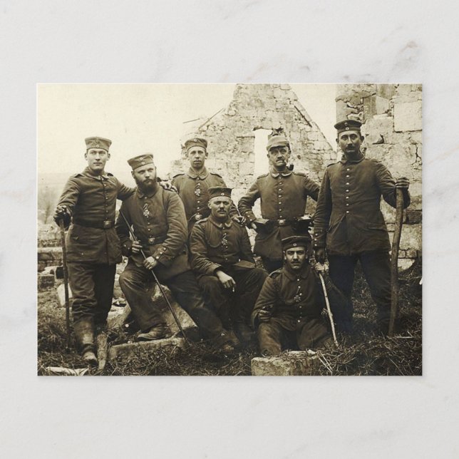 German Soldiers Postcard (Front)