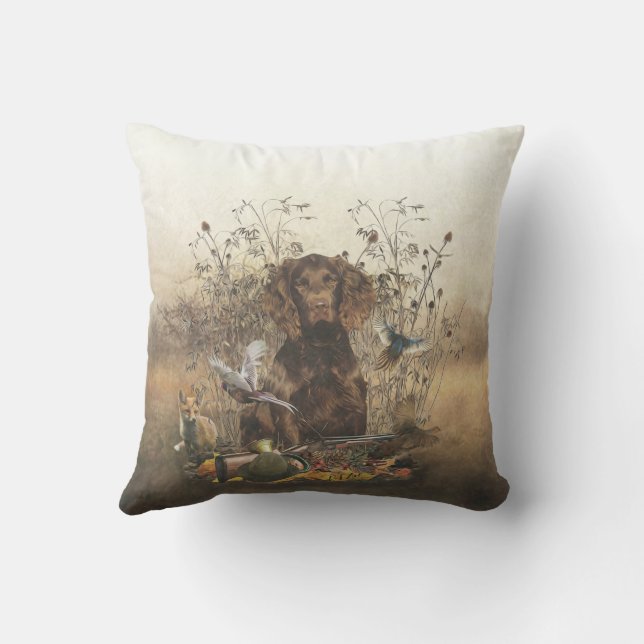 German Spaniel, Wachtelhund        Cushion (Back)