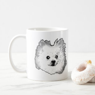 German Spitz Dog Personalised Hand Drawing Coffee Mug