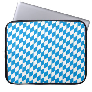German State Of Bavaria - Flag Colors Pattern Laptop Sleeve